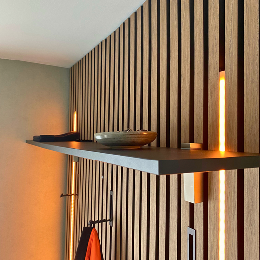 schwebendes Wandregal Regalträger Akustikpaneel Zubehör Schwarz Edelstahl