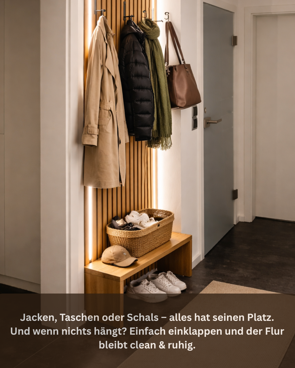 HookIN – Klappbarer Haken für Akustikpaneele