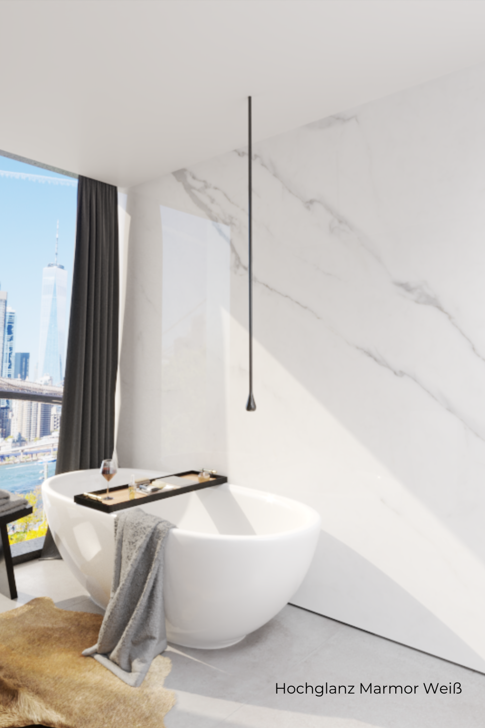Badezimmer Dusche Wandfliese HG_weiss